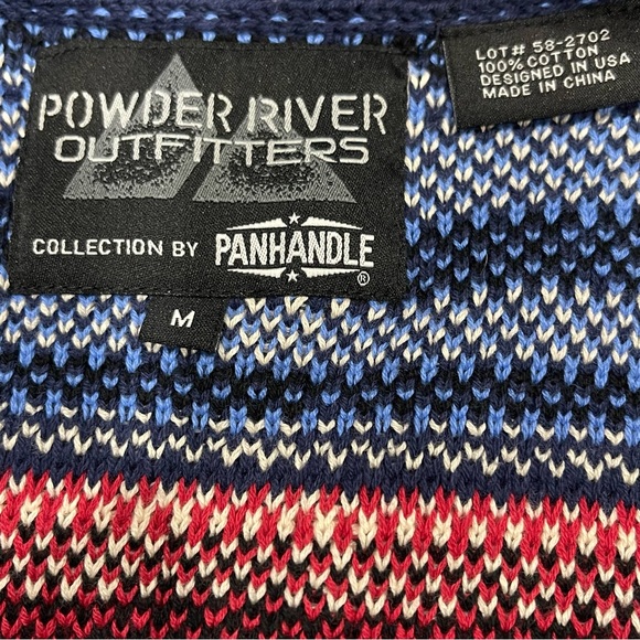 NWT Powder River Outfitters by Pandhandle Slim  Aztec Fringe Vest Size M - Picture 9 of 11